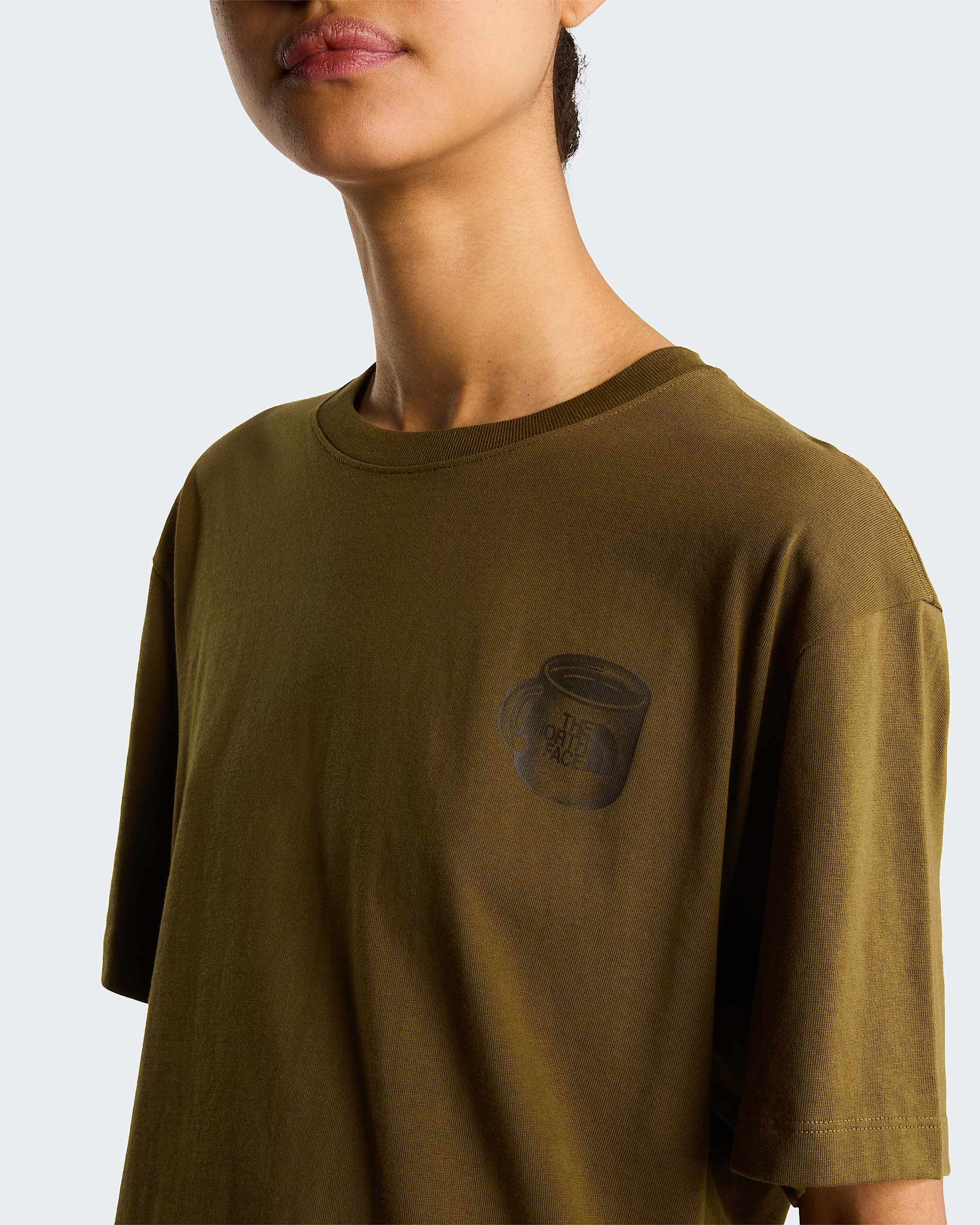 Unisex Basecamp Barista Graphic T-Shirt mit lockerer Passform – Caraway Seed