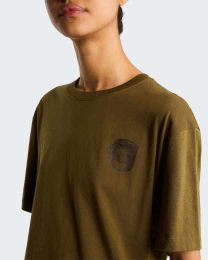 Unisex Basecamp Barista Graphic T-Shirt mit lockerer Passform – Caraway Seed