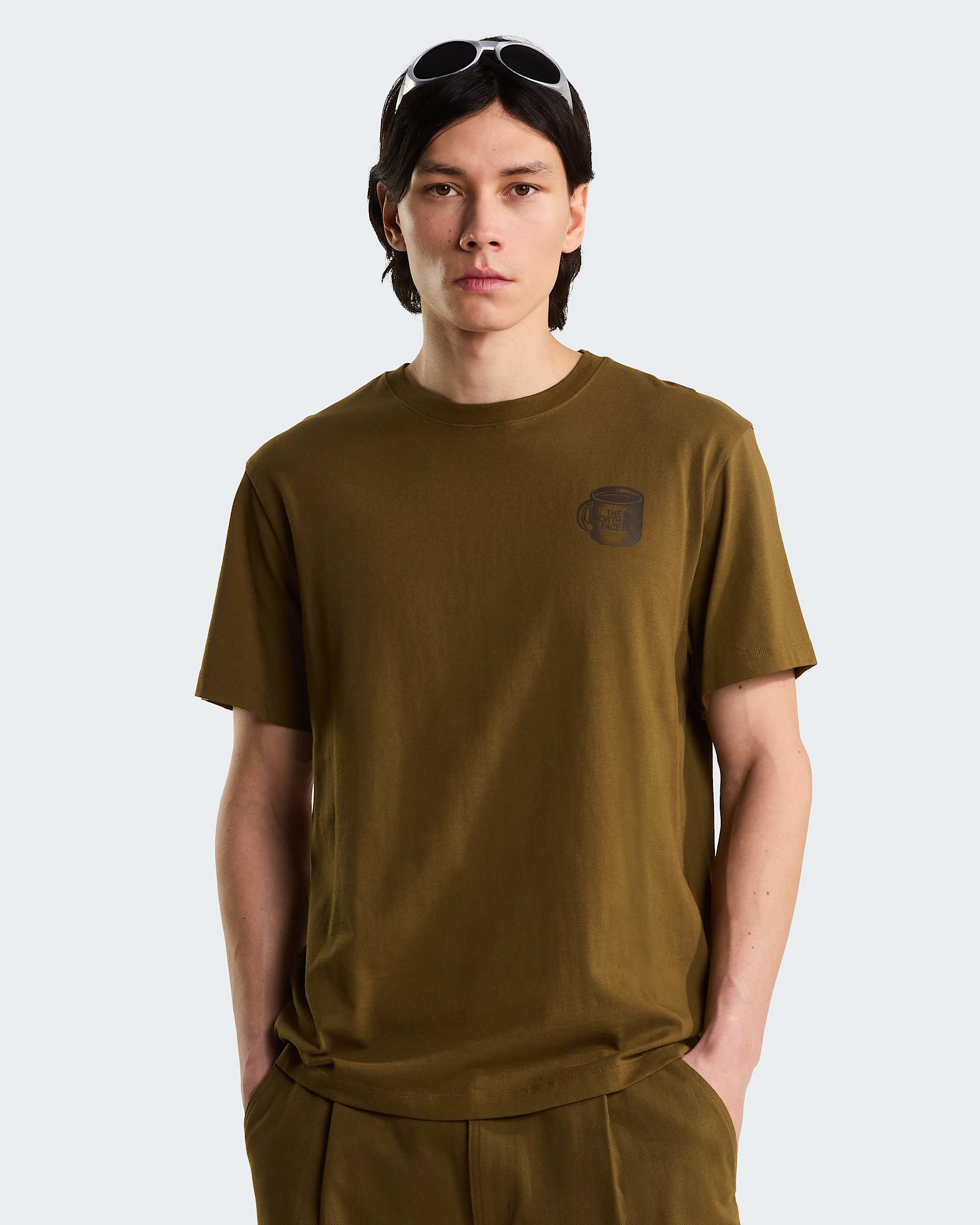 Unisex Basecamp Barista Graphic T-Shirt mit lockerer Passform – Caraway Seed