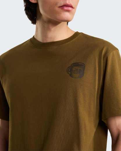 Unisex Basecamp Barista Graphic T-Shirt mit lockerer Passform – Caraway Seed