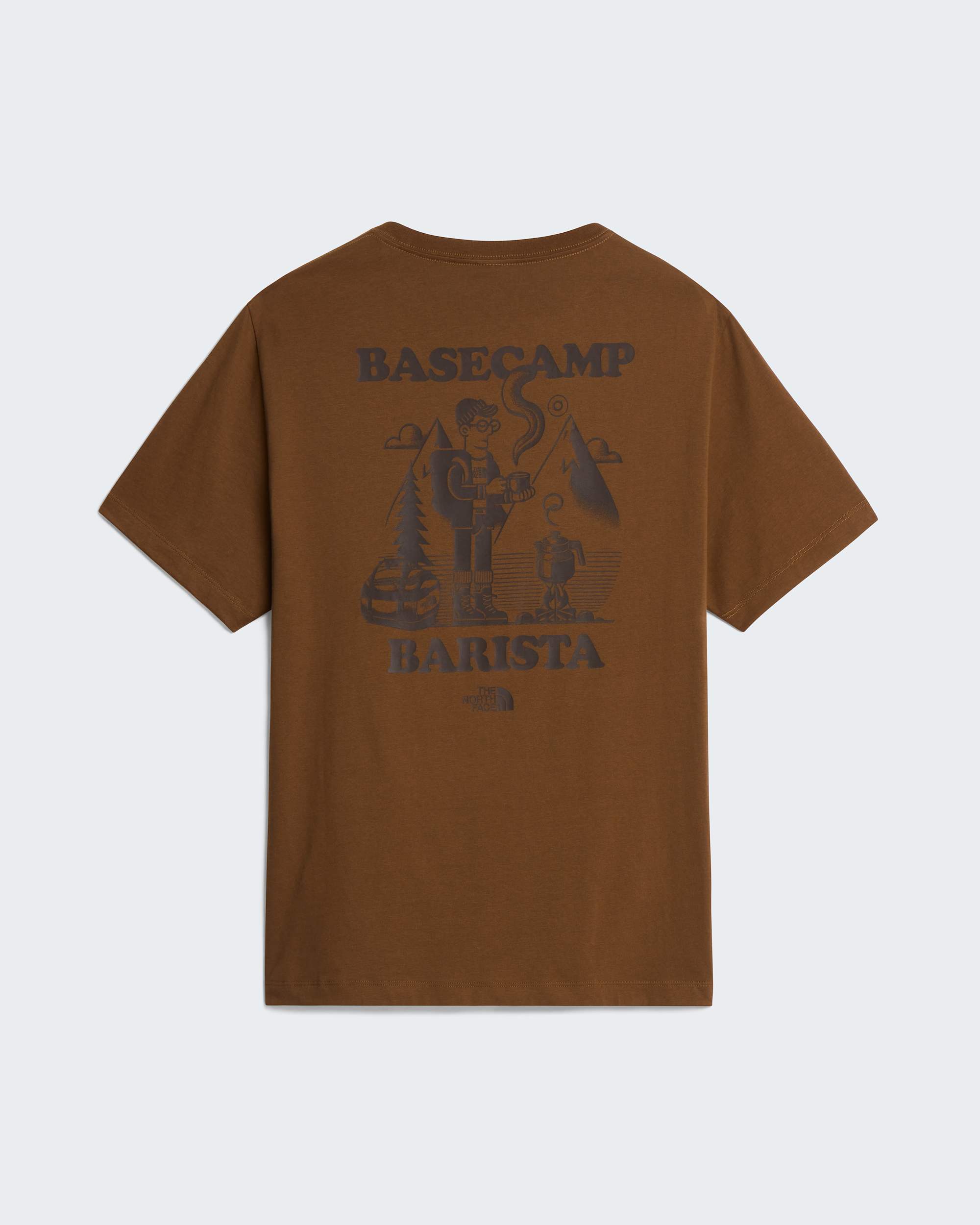 Unisex Basecamp Barista Graphic T-Shirt mit lockerer Passform – Caraway Seed