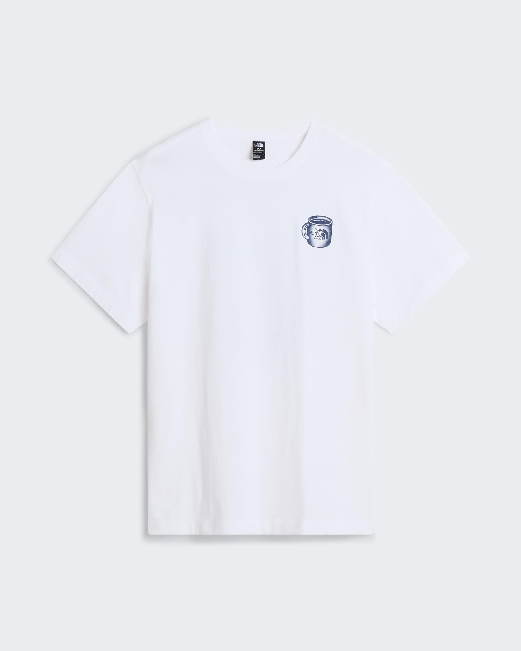 Unisex Basecamp Barista Graphic T-Shirt mit lockerer Passform – TNF White-Summit Navy