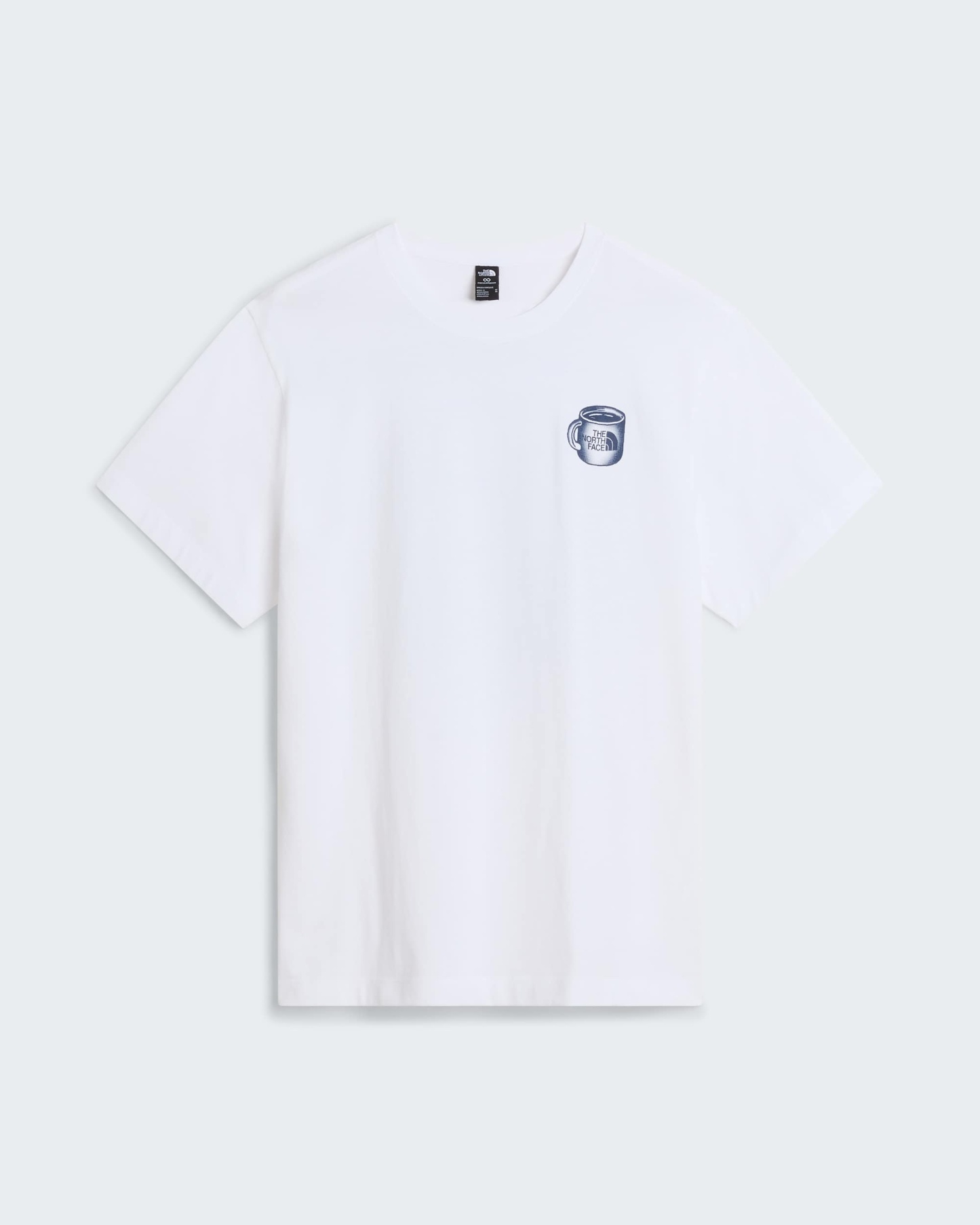 Unisex Basecamp Barista Graphic T-Shirt mit lockerer Passform – TNF White-Summit Navy