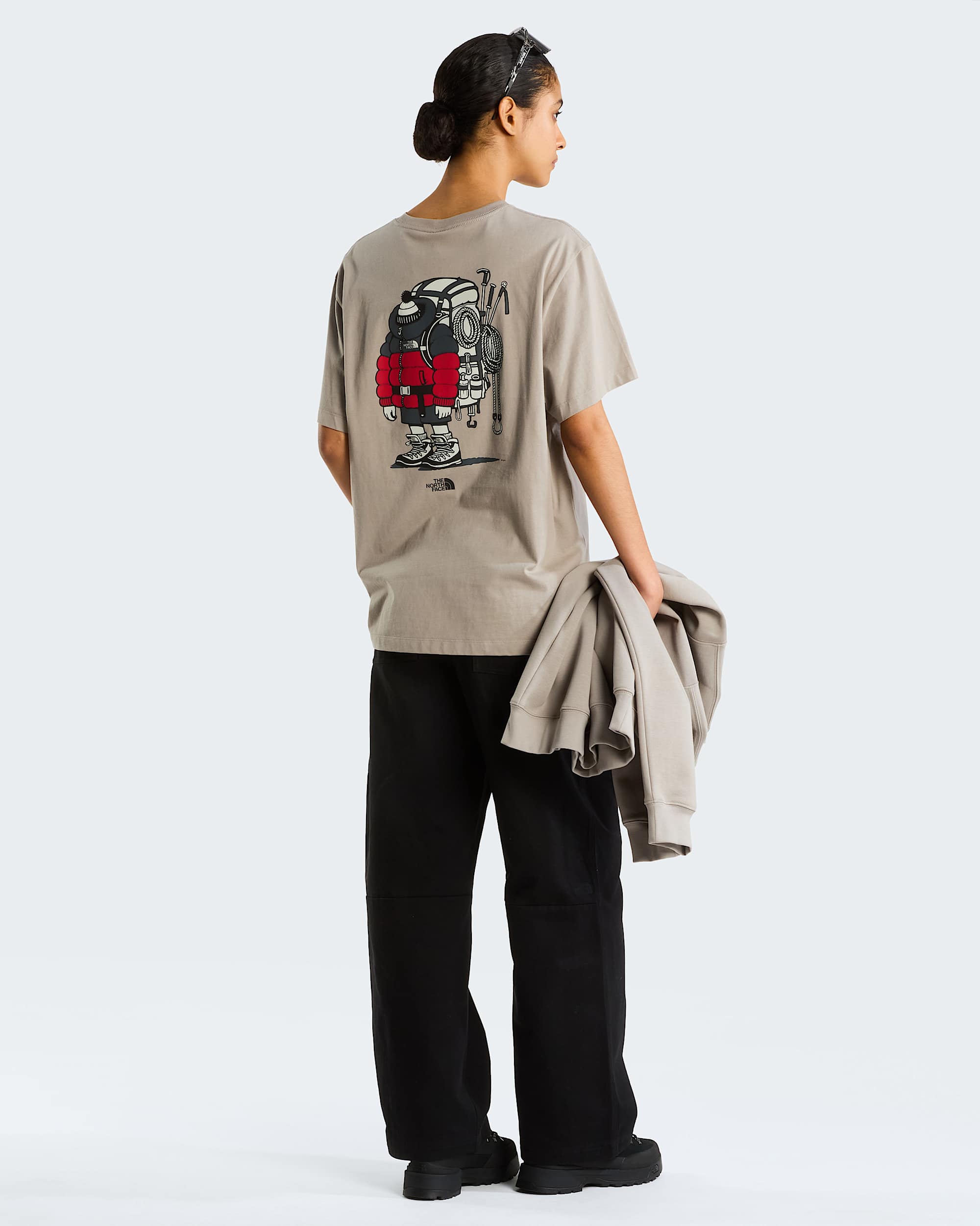 Unisex Gear Up Get Out Grafik T-Shirt – Stone Slab
