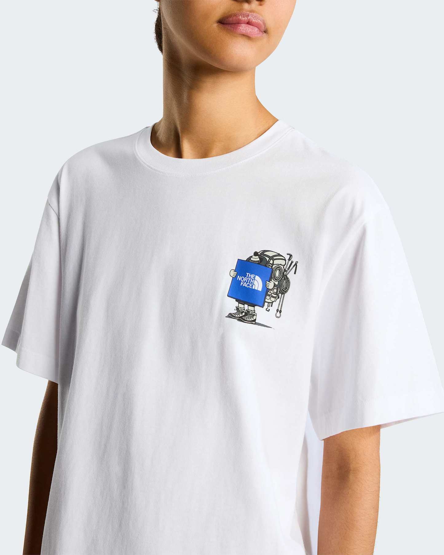 Unisex Gear Up Get Out Grafik T-Shirt – TNF White