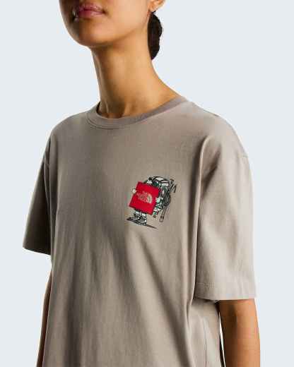 Unisex Gear Up Get Out Grafik T-Shirt – Stone Slab