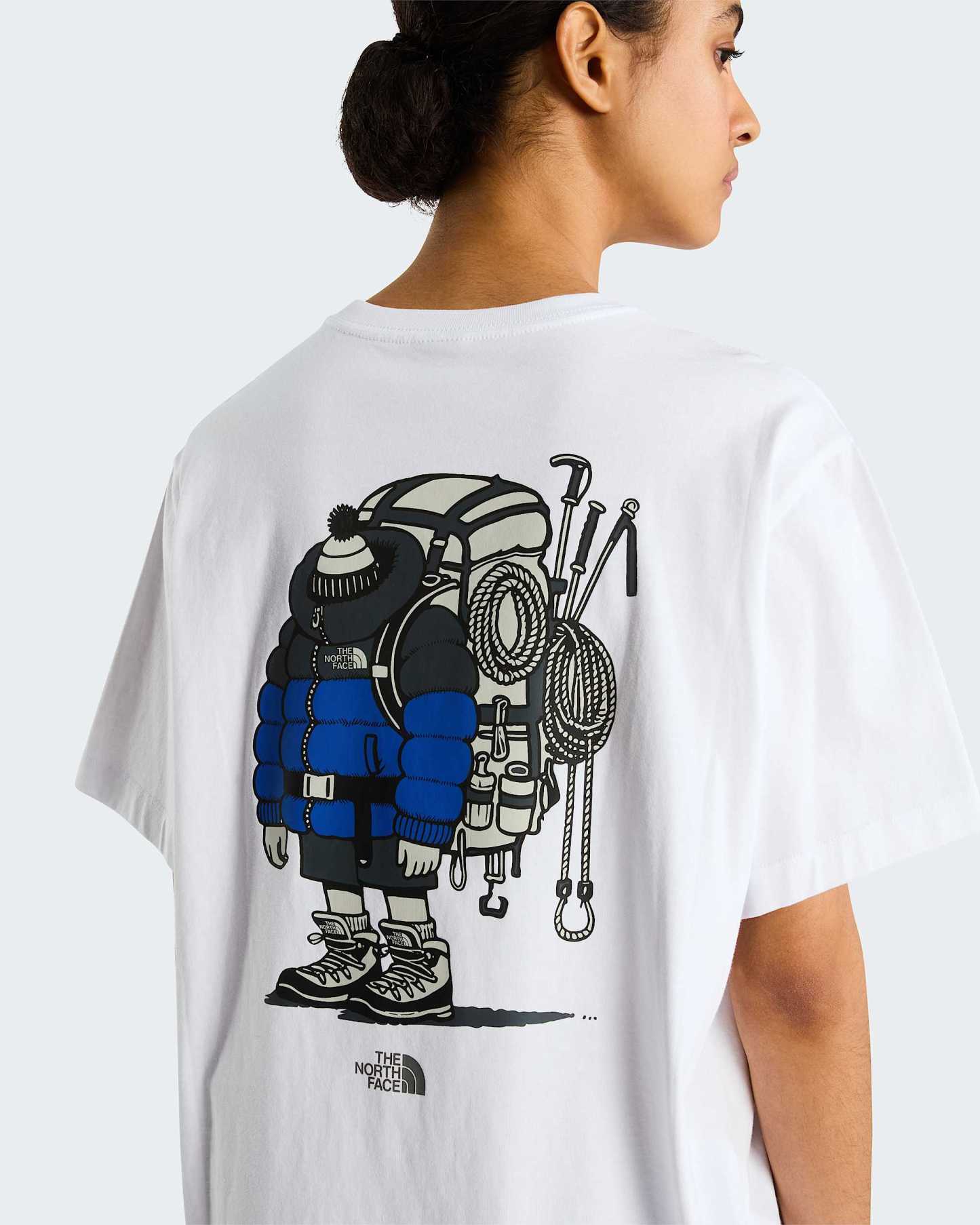 Unisex Gear Up Get Out Grafik T-Shirt – TNF White