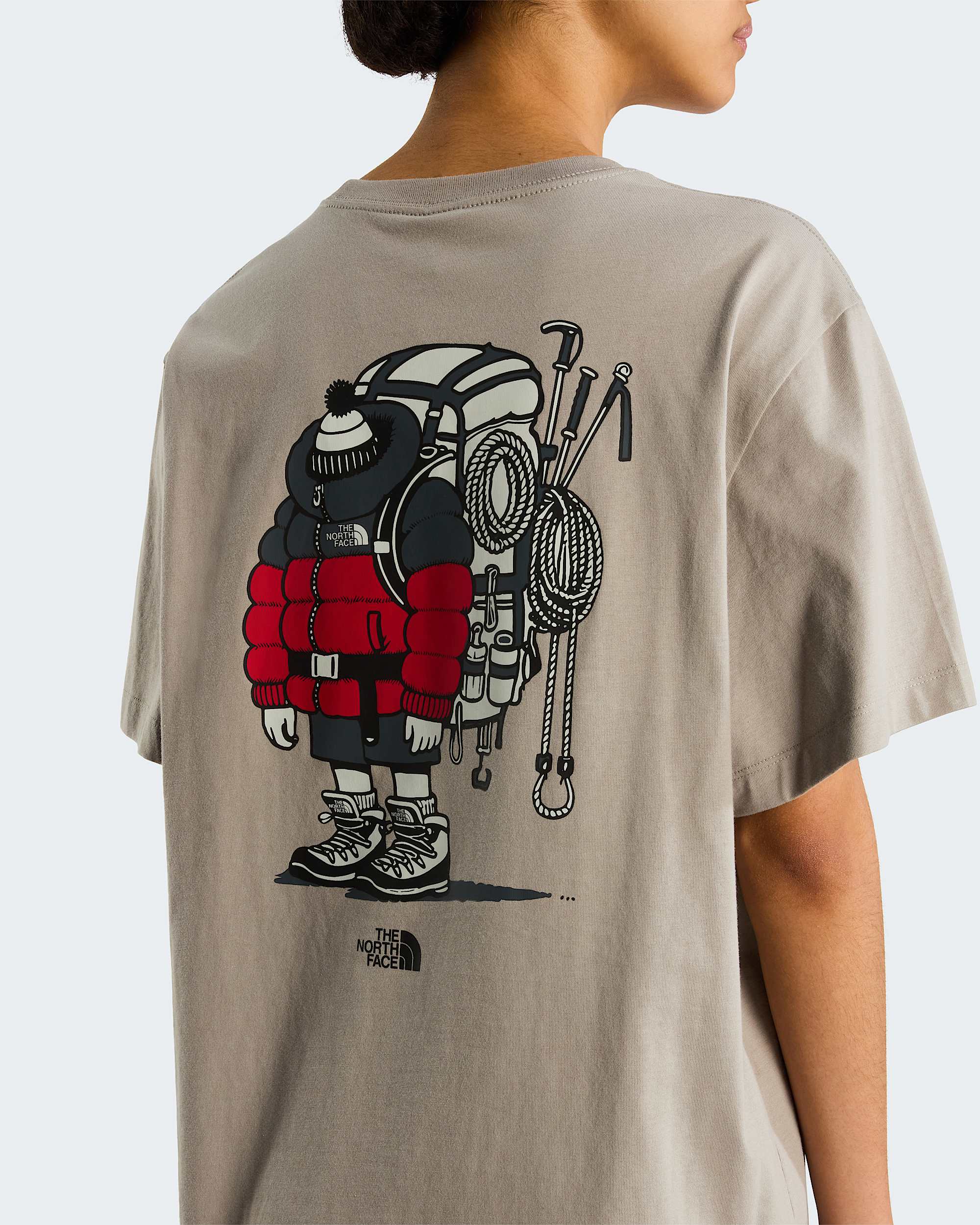 Unisex Gear Up Get Out Grafik T-Shirt – Stone Slab