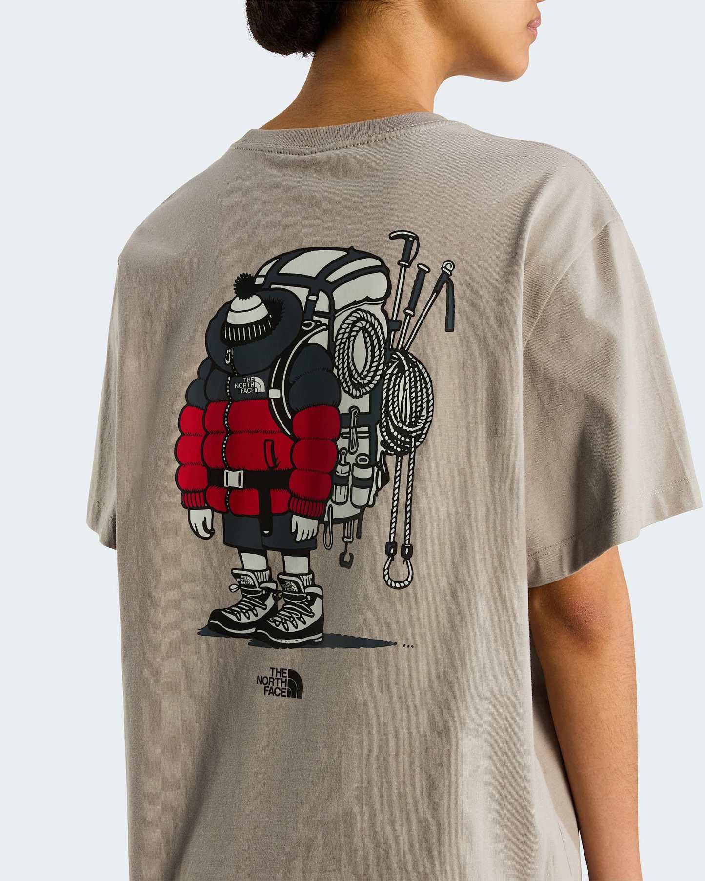 Unisex Gear Up Get Out Grafik T-Shirt – Stone Slab