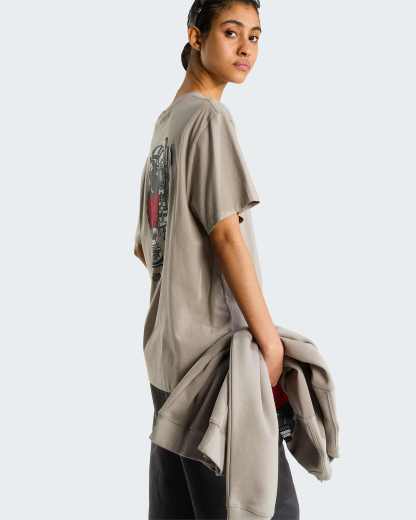 Unisex Gear Up Get Out Grafik T-Shirt – Stone Slab