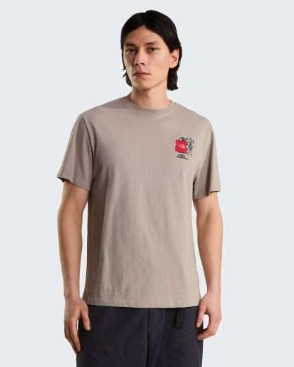 Unisex Gear Up Get Out Grafik T-Shirt – Stone Slab