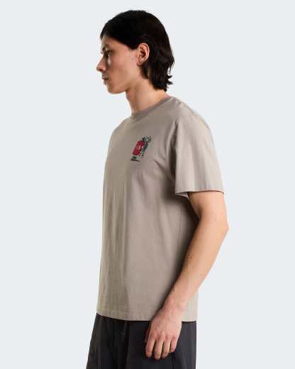 Unisex Gear Up Get Out Grafik T-Shirt – Stone Slab