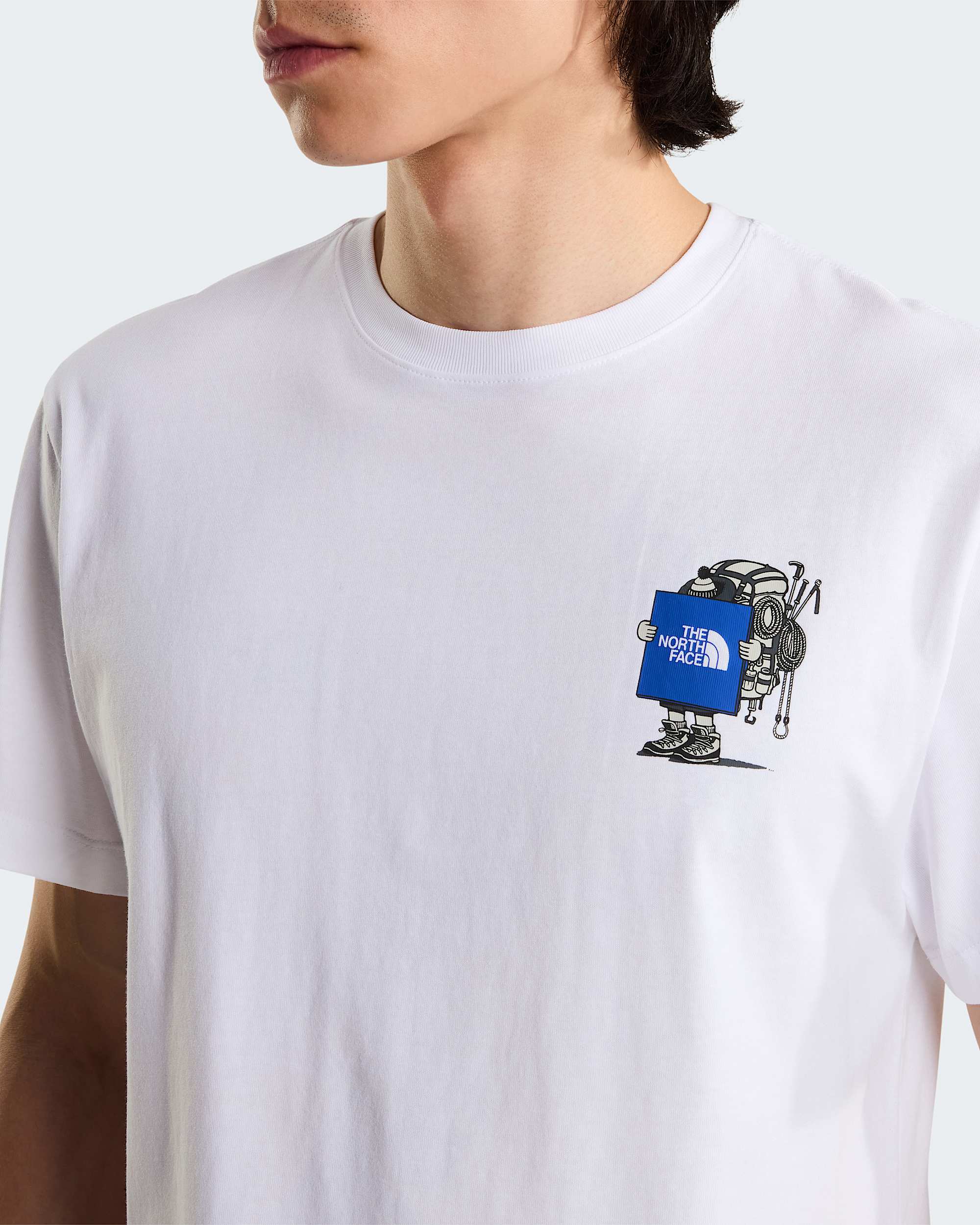 Unisex Gear Up Get Out Grafik T-Shirt – TNF White