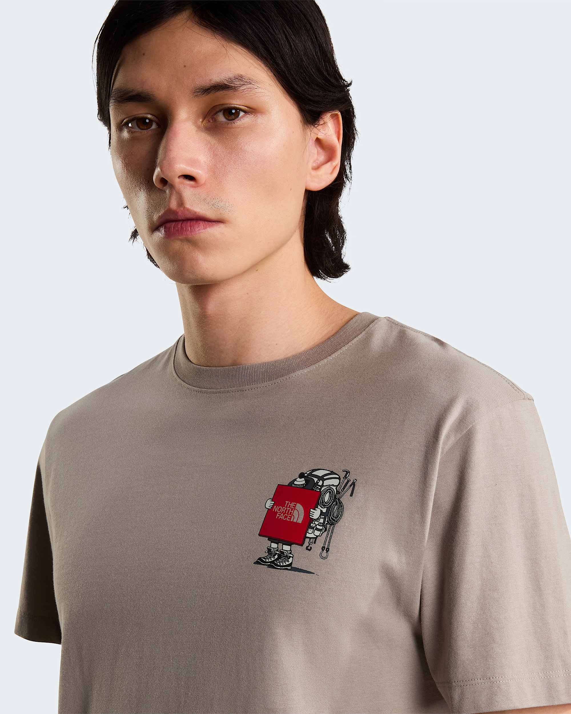 Unisex Gear Up Get Out Grafik T-Shirt – Stone Slab
