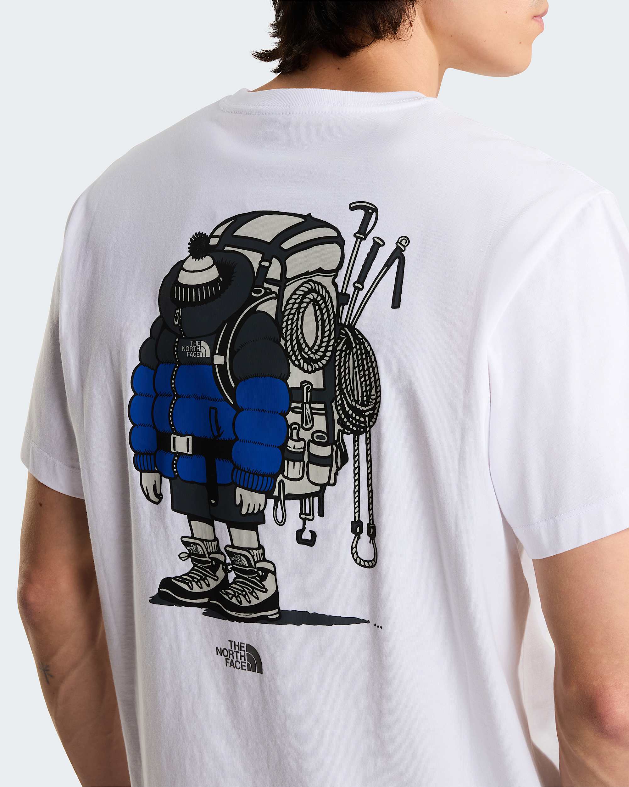 Unisex Gear Up Get Out Grafik T-Shirt – TNF White