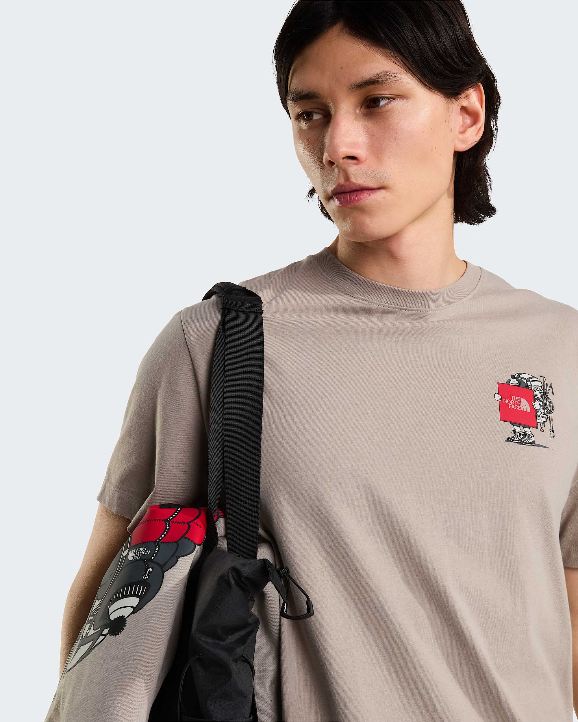 Unisex Gear Up Get Out Grafik T-Shirt – Stone Slab