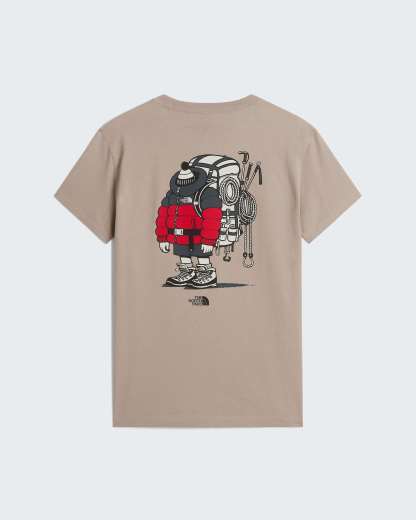 Unisex Gear Up Get Out Grafik T-Shirt – Stone Slab