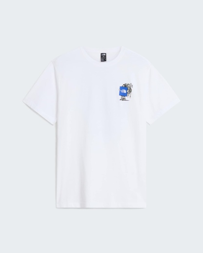Unisex Gear Up Get Out Grafik T-Shirt – TNF White