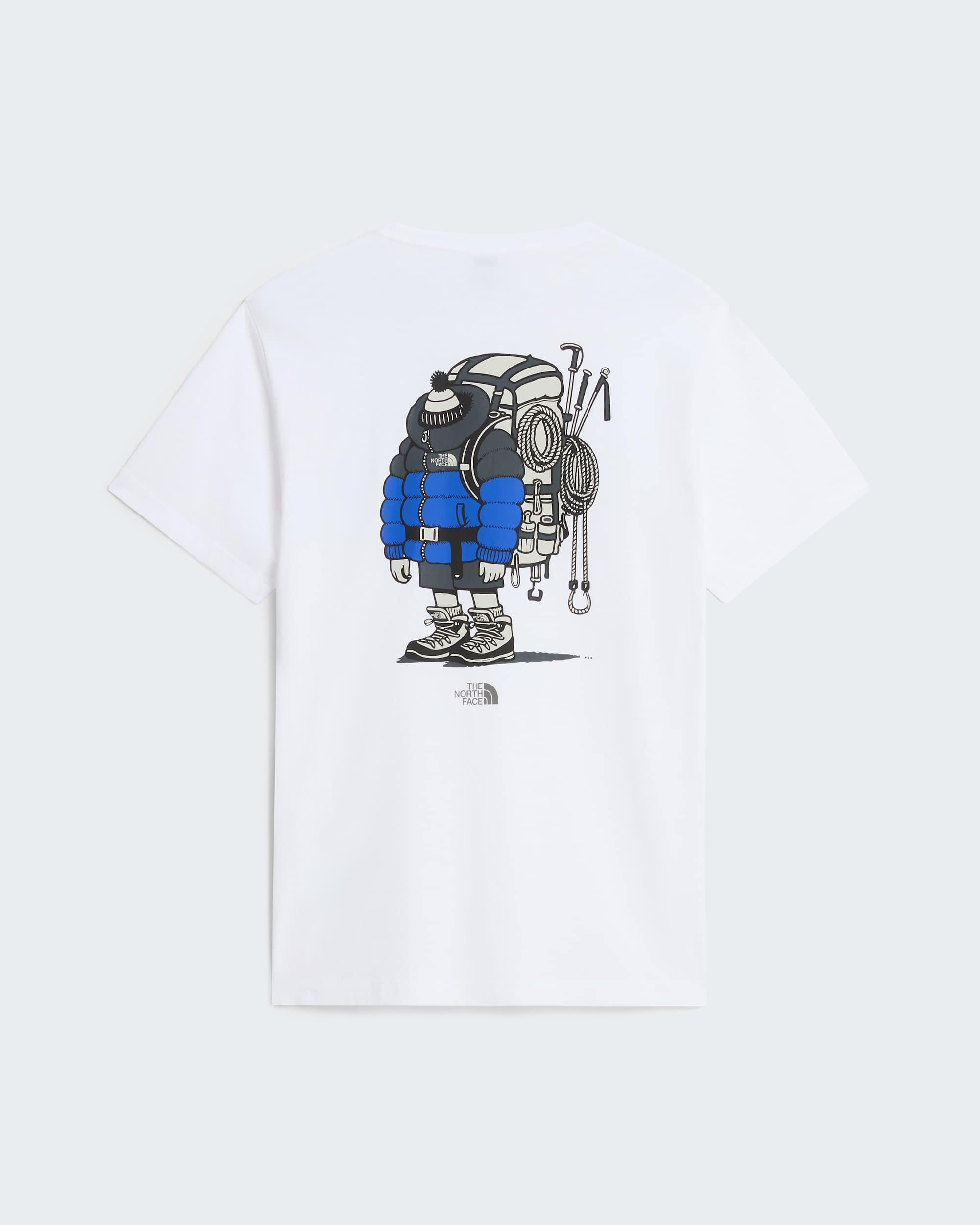 Unisex Gear Up Get Out Grafik T-Shirt – TNF White