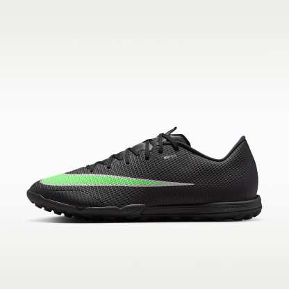 Nike Mercurial Vapor 17 Academy Low-Top-Fußballschuh für Turf – Schwarz/Schwarz/Illusion Green