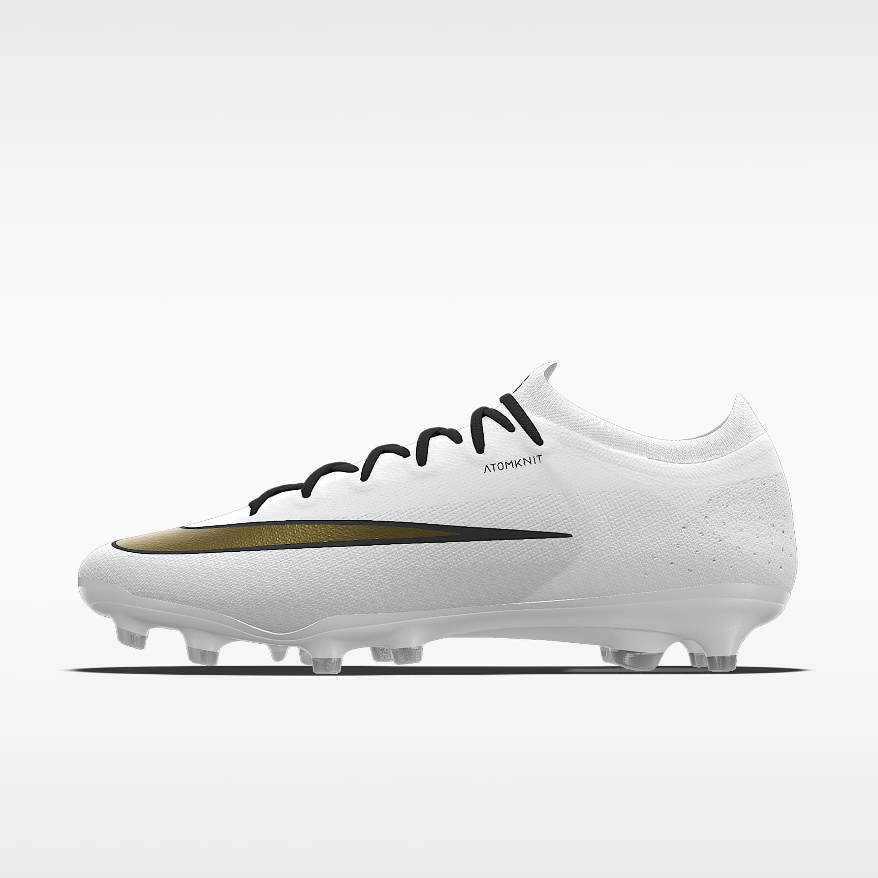Nike Mercurial Vapor 17 Elite By You personalisierbarer Low-Top-Fußballschuh für Kunstrasen – Weiß/Weiß [3457357132]