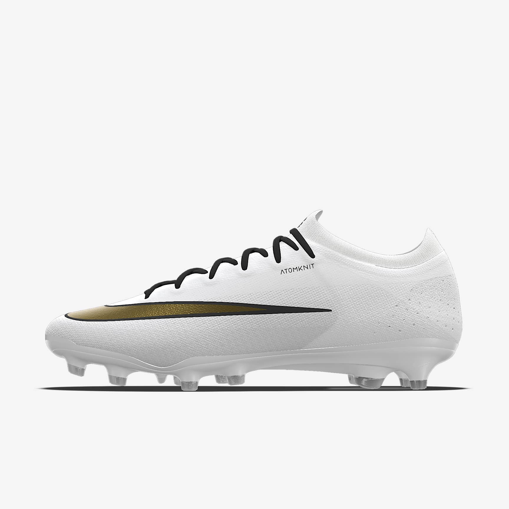 Nike Mercurial Vapor 17 Elite By You personalisierbarer Low-Top-Fußballschuh für Kunstrasen – Weiß/Weiß [3457357132]