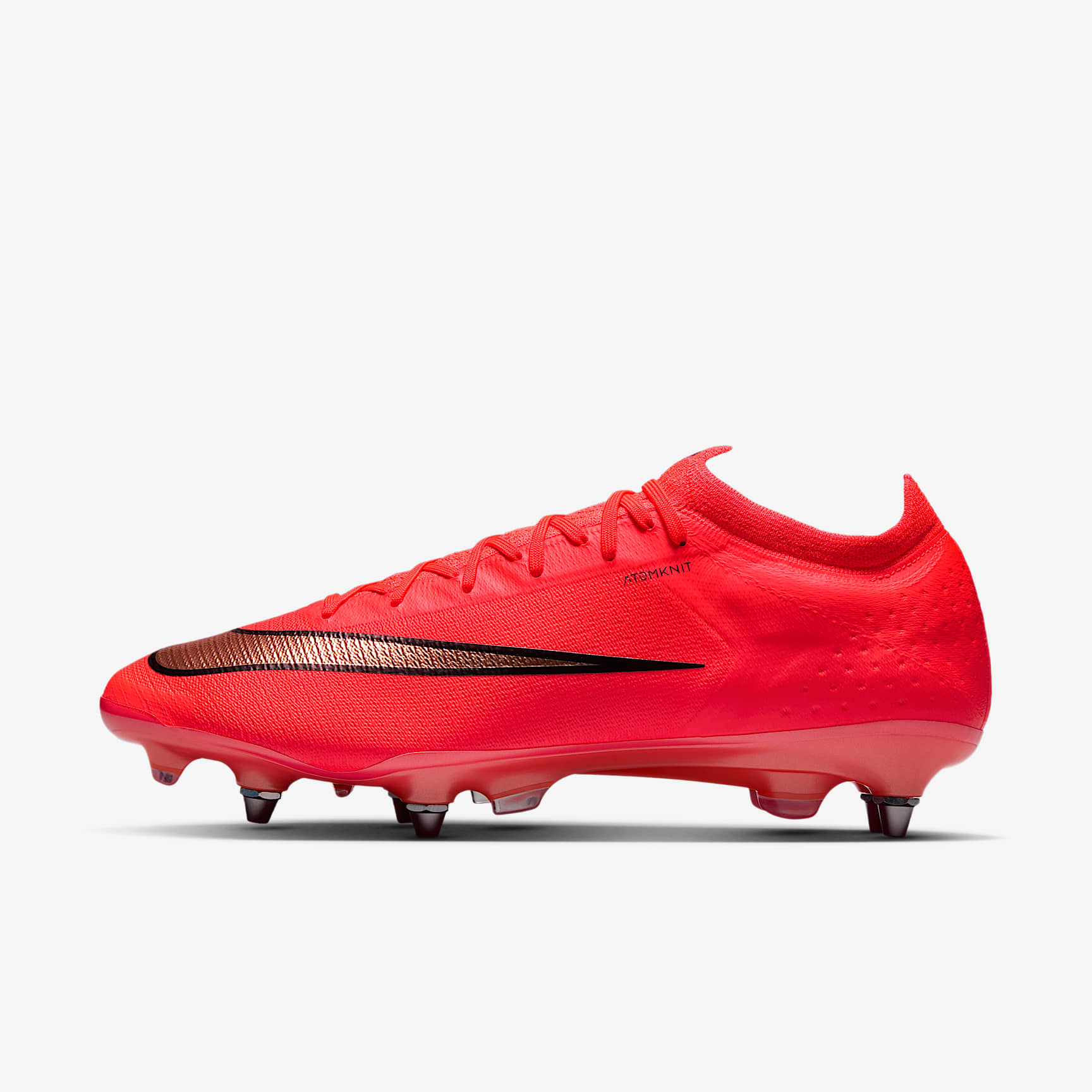 Nike Mercurial Vapor 17 Elite Low-Top-Fußballschuh für weichen Rasen – Bright Crimson/Blur