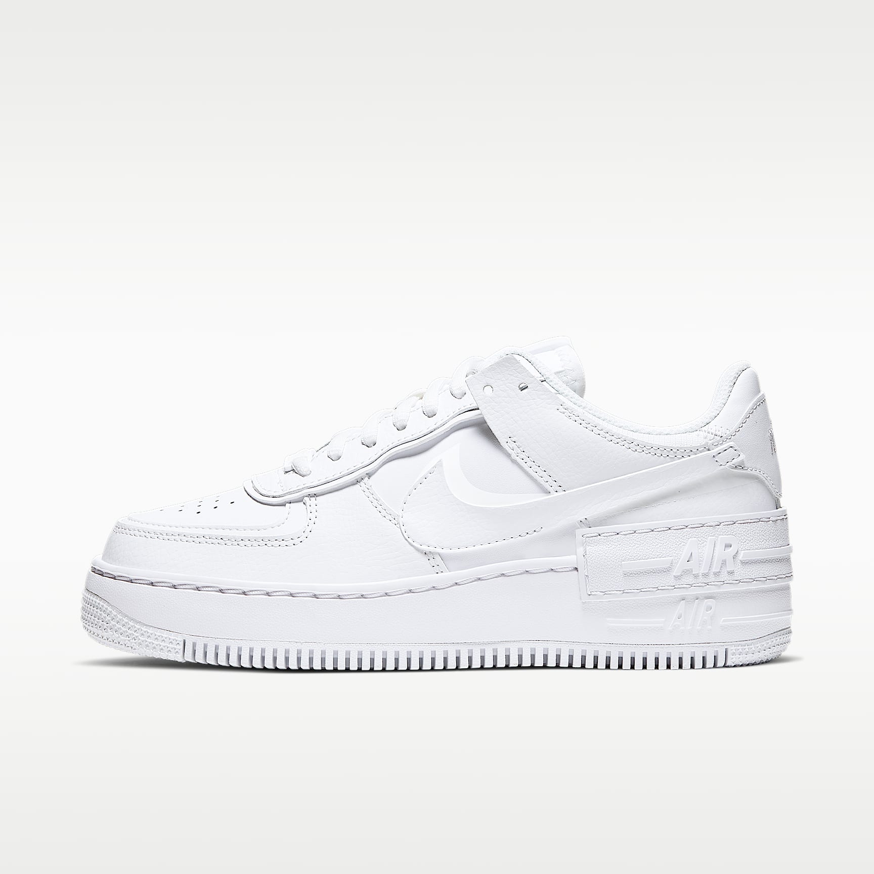 Nike Air Force 1 Shadow Damenschuhe – Weiß/Weiß/Weiß