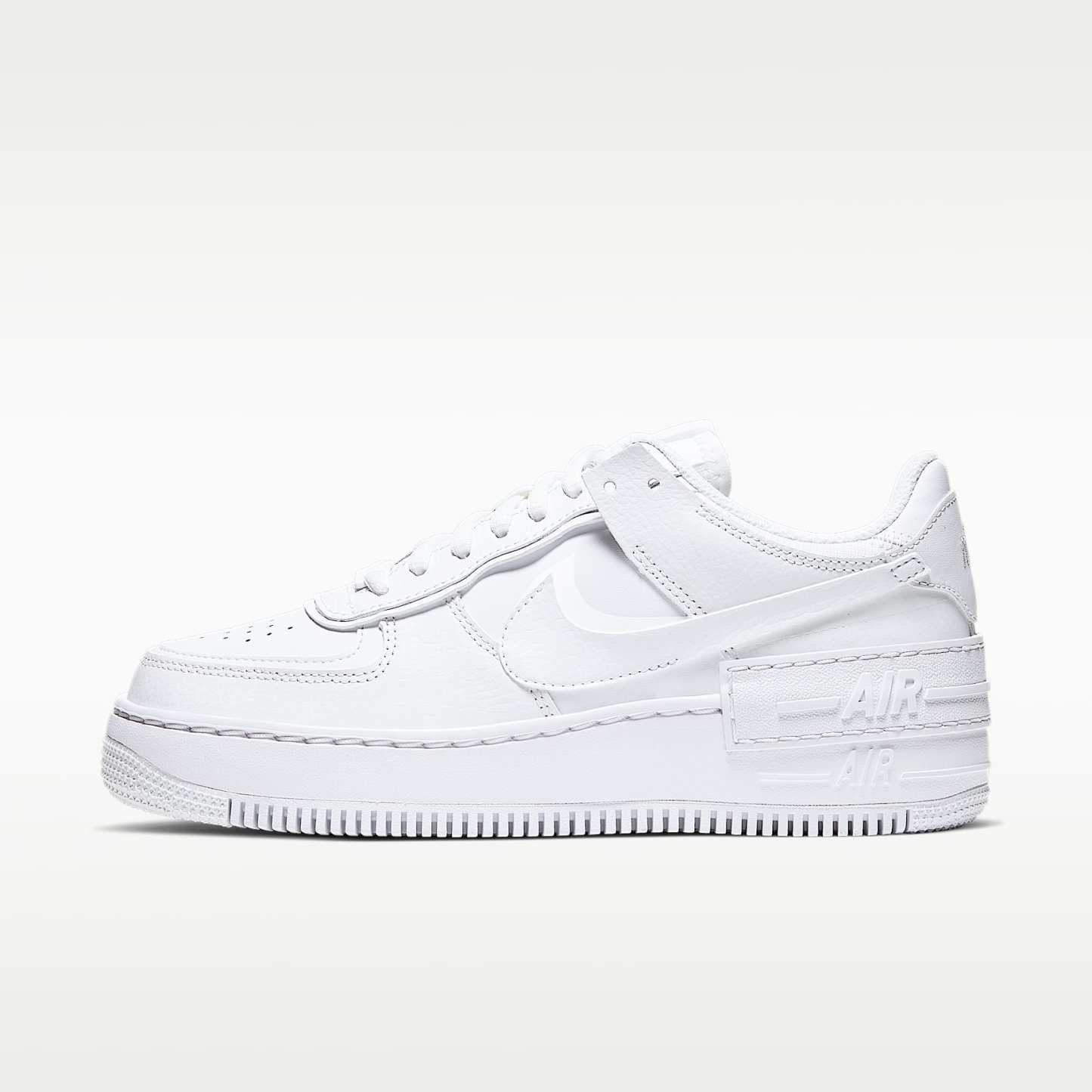 Nike Air Force 1 Shadow Damenschuhe – Weiß/Weiß/Weiß