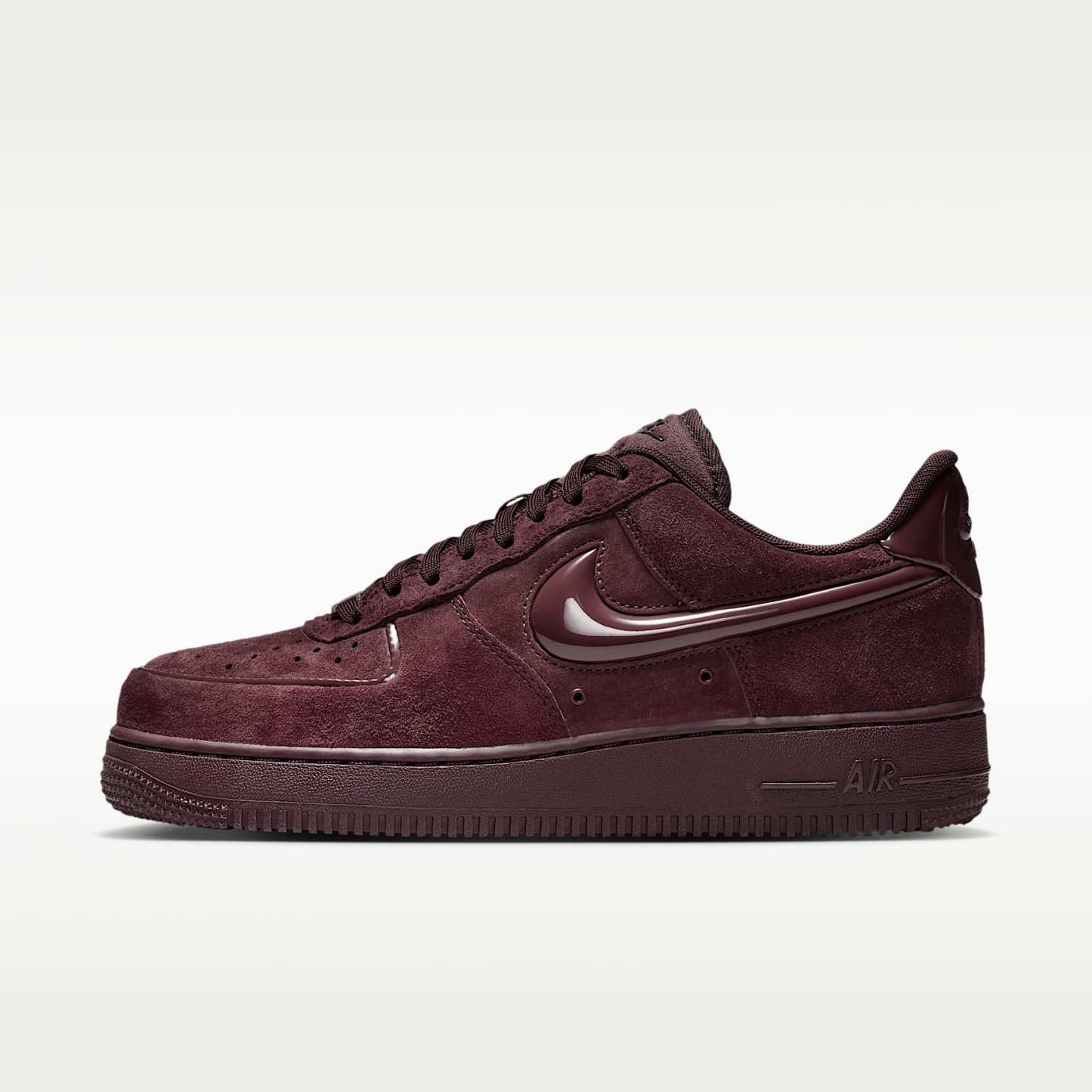 Nike Air Force 1 '07 Schuh (Damen) – Burgundy Crush/Schwarz/Burgundy Crush