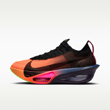 Nike Alphafly 3 Glam Laufschuhe für Straßenwettkämpfe (Damen) – Orange Pulse/Purple Dynasty/Electric Green/Schwarz