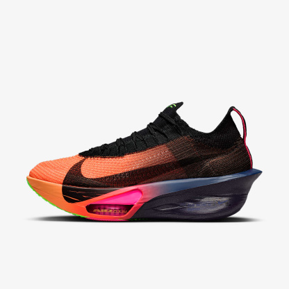 Nike Alphafly 3 Glam Laufschuhe für Straßenwettkämpfe (Damen) – Orange Pulse/Purple Dynasty/Electric Green/Schwarz