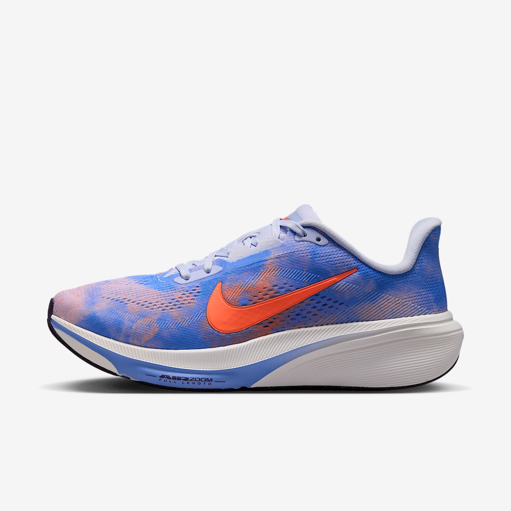 Nike Pegasus 42 Straßenlaufschuh (Damen) – Bleached Lilac/Royal Pulse/Summit White/Hyper Crimson
