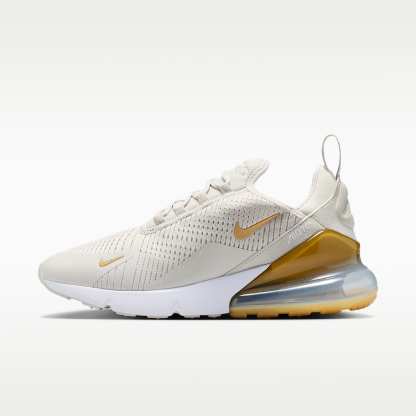 Nike Air Max 270 Damenschuh – Light Bone/Weiß/Metallic Gold