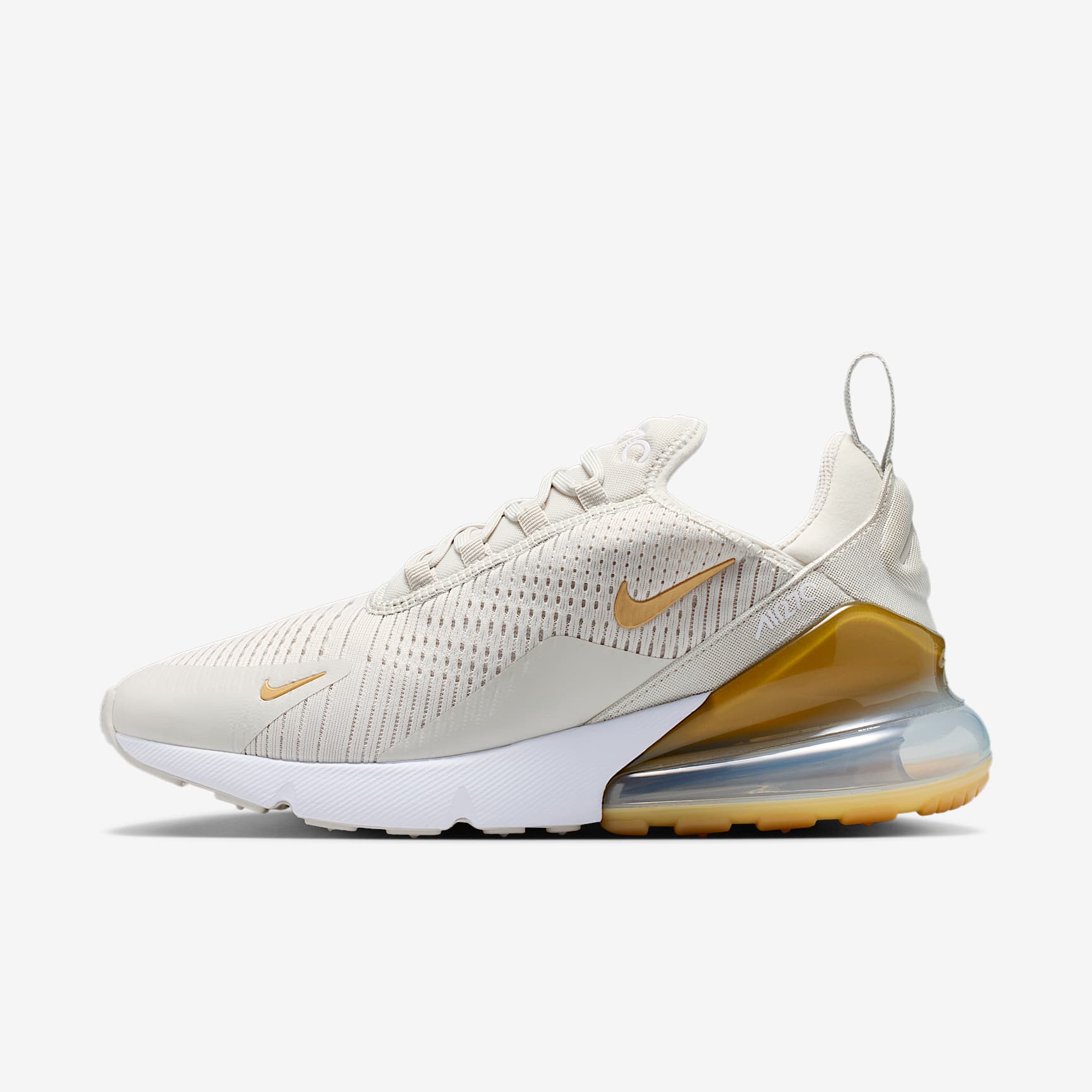 Nike Air Max 270 Damenschuh – Light Bone/Weiß/Metallic Gold