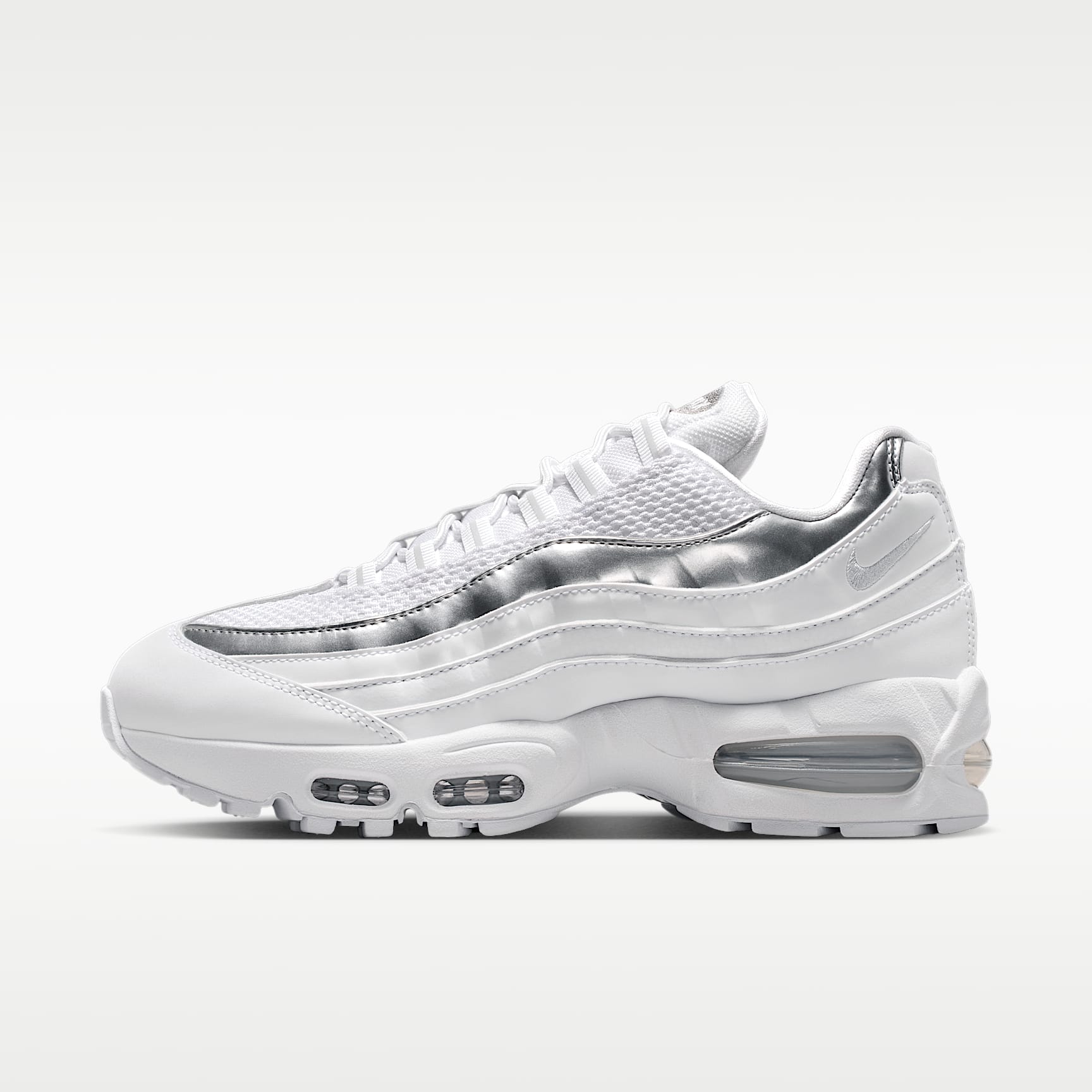 Nike Air Max 95 SE Schuh (Damen) – Weiß/Light Charcoal/Metallic Silver/Pure Platinum