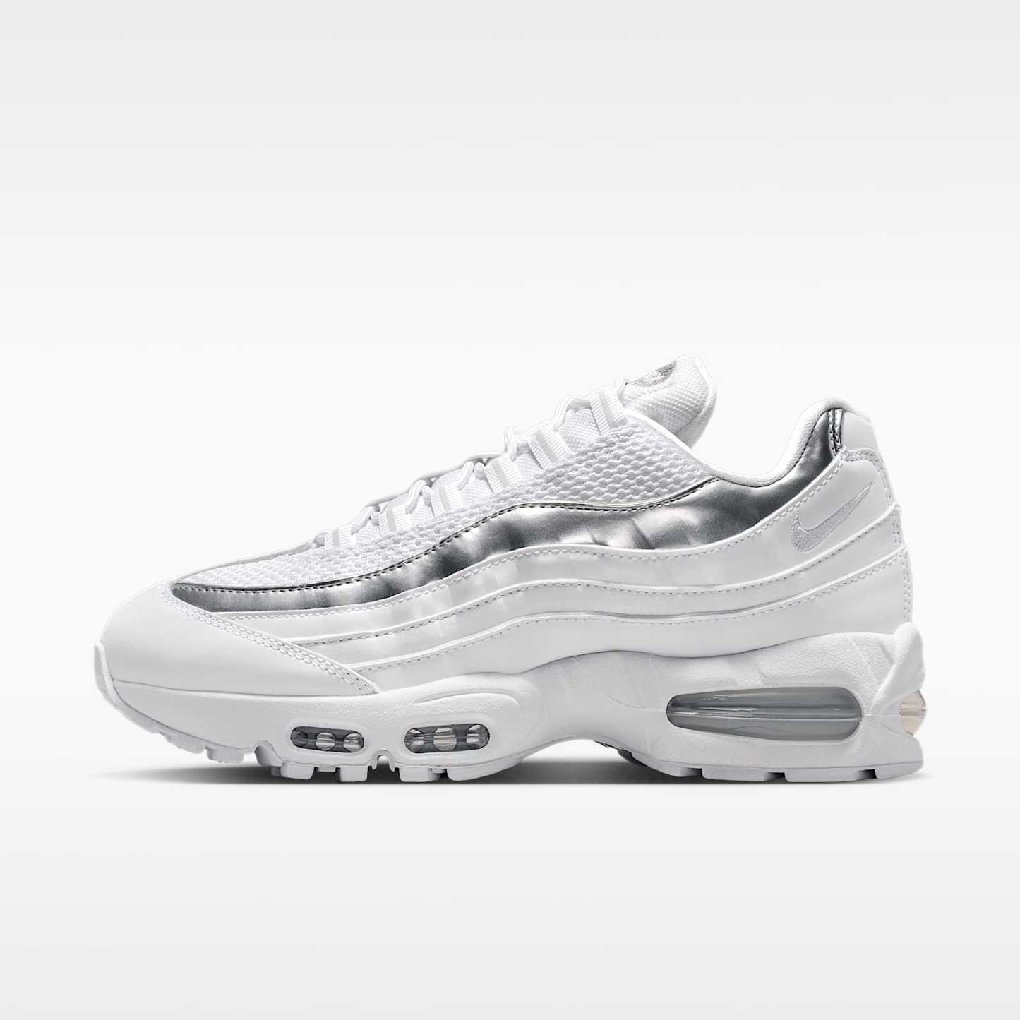 Nike Air Max 95 SE Schuh (Damen) – Weiß/Light Charcoal/Metallic Silver/Pure Platinum