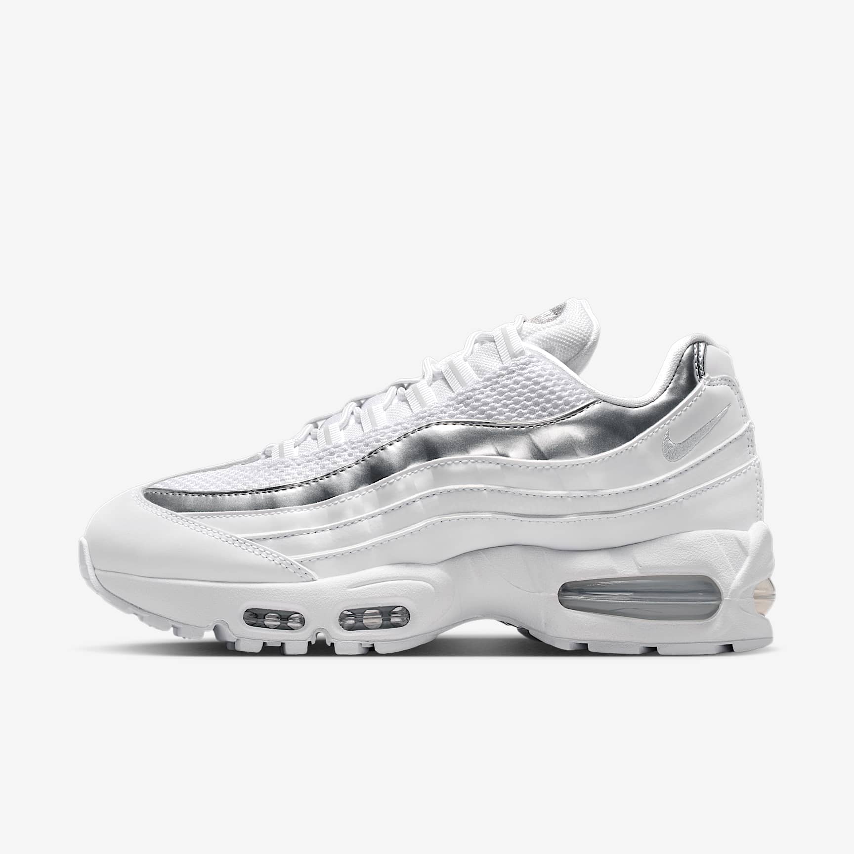 Nike Air Max 95 SE Schuh (Damen) – Weiß/Light Charcoal/Metallic Silver/Pure Platinum