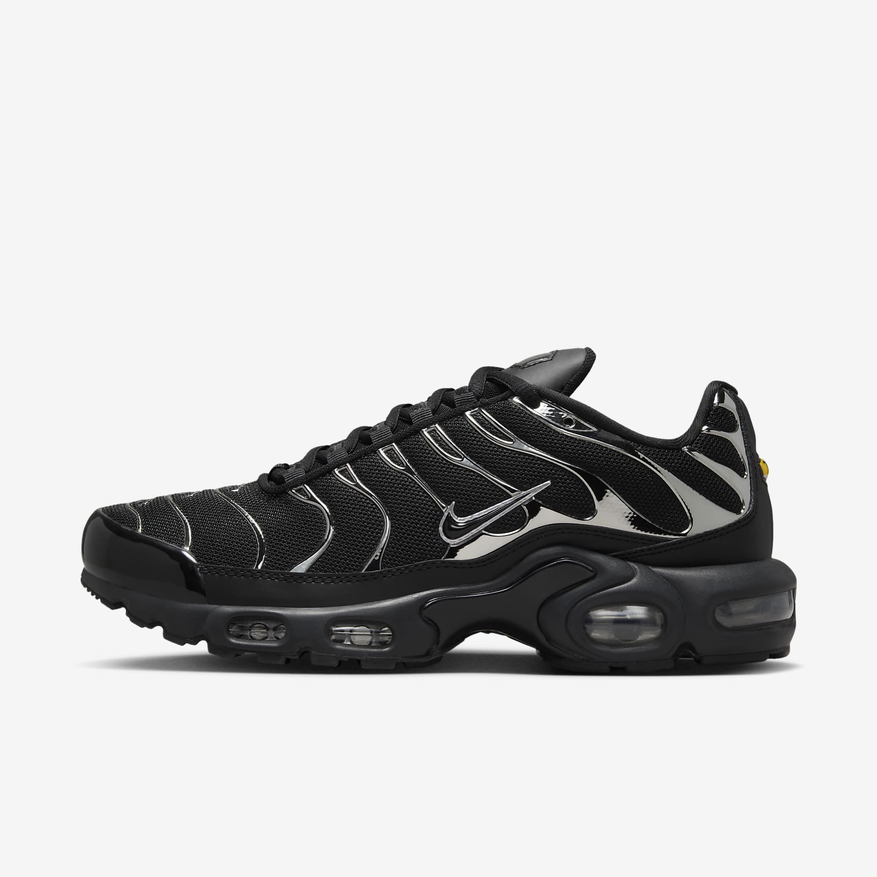 Nike Air Max Plus SE Schuh (Damen) – Schwarz/Metallic Silver/Laser Crimson/Off Noir