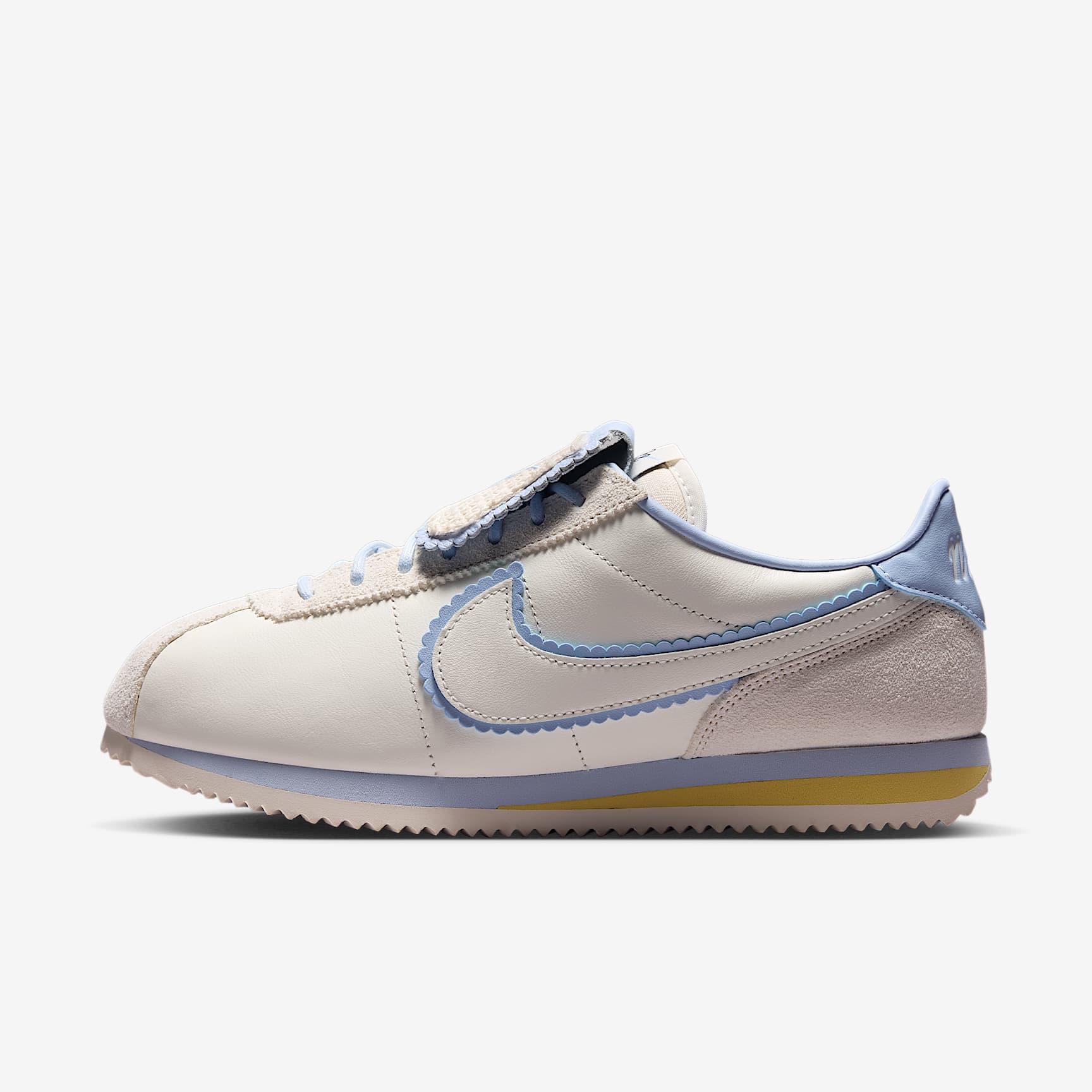 Nike Cortez Schuh (Damen) – Sail/Soft Yellow/Hydrogen Blue/Sail