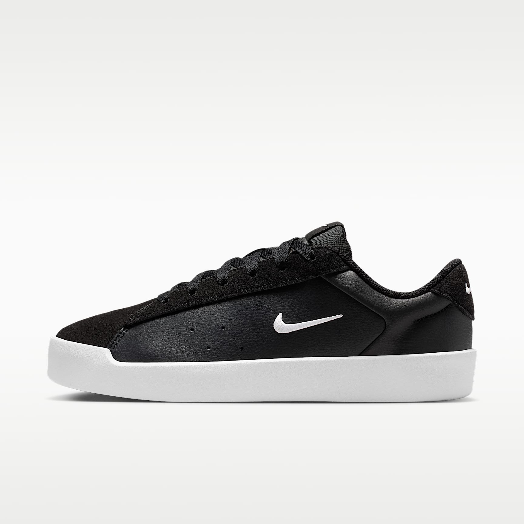 Nike Court Heritage Damenschuh – Schwarz/Schwarz/Weiß