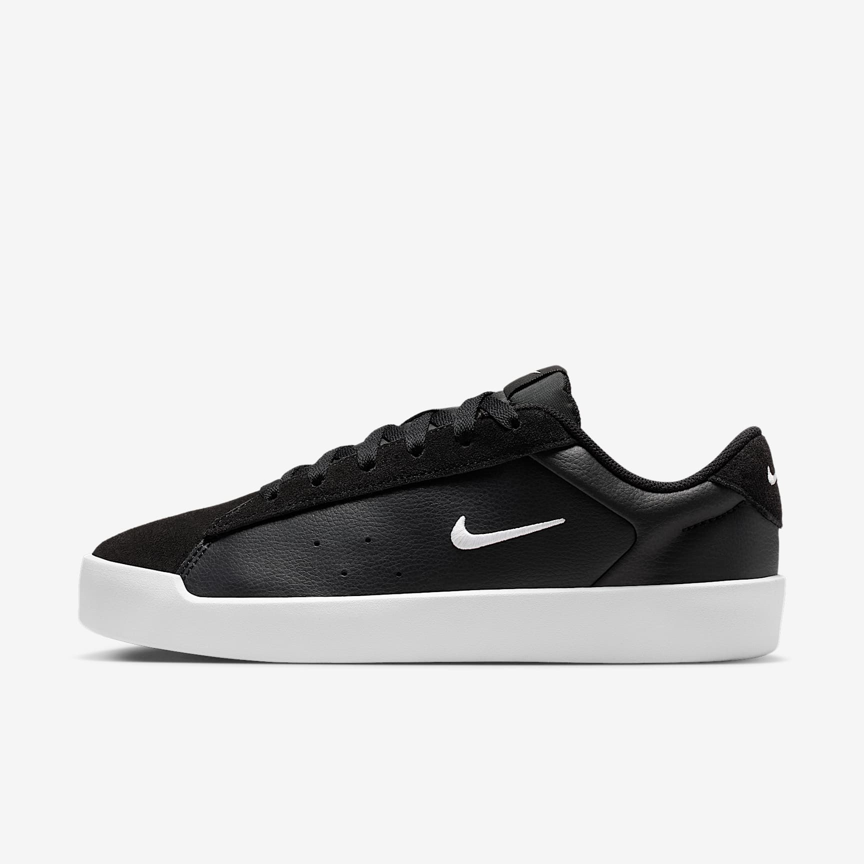 Nike Court Heritage Damenschuh – Schwarz/Schwarz/Weiß