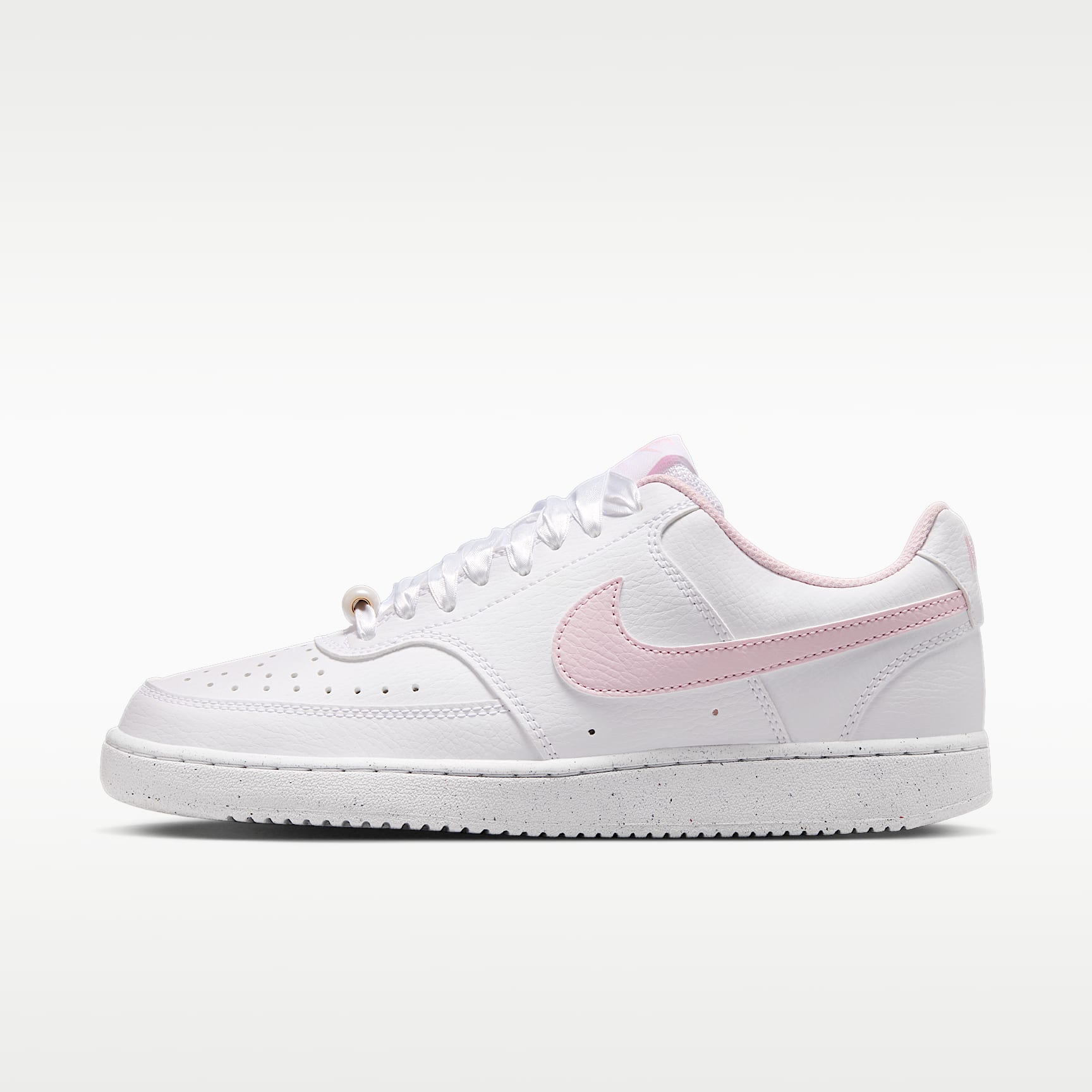 Nike Court Vision Low Schuh (Damen) – Weiß/Pink Foam