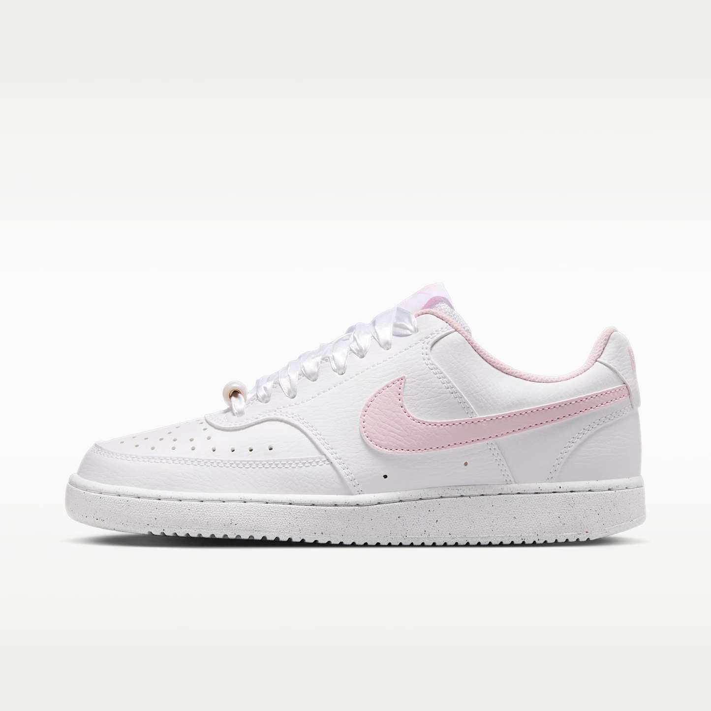 Nike Court Vision Low Schuh (Damen) – Weiß/Pink Foam