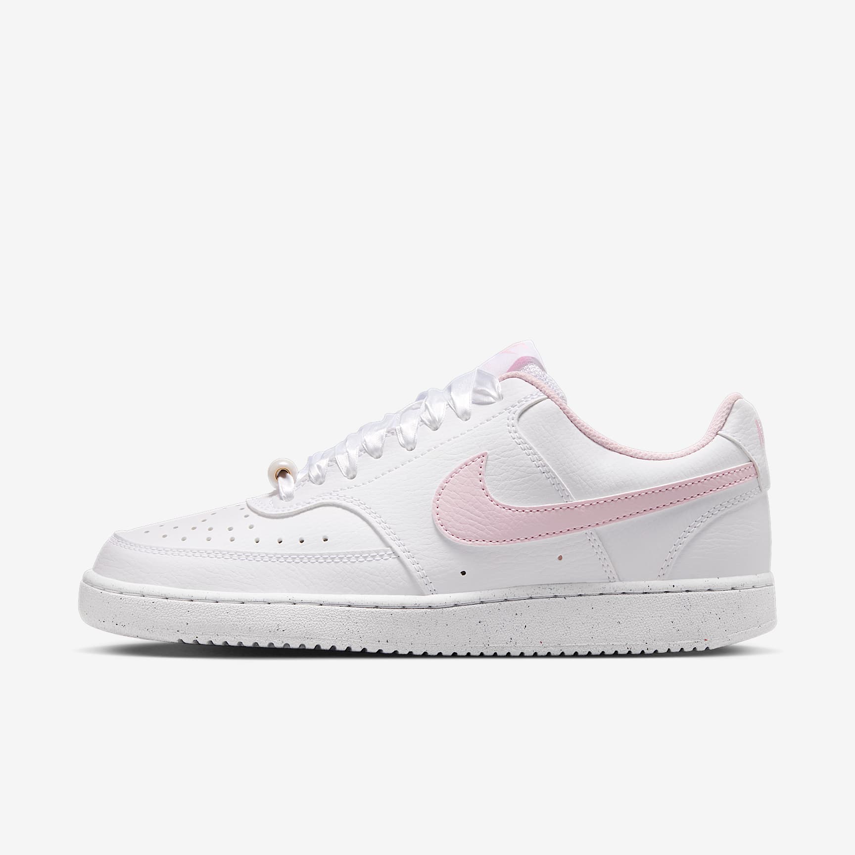 Nike Court Vision Low Schuh (Damen) – Weiß/Pink Foam