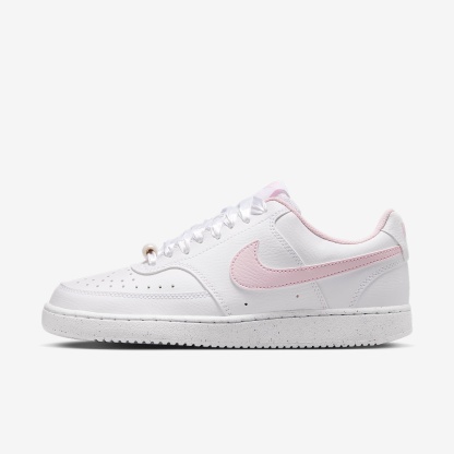 Nike Court Vision Low Schuh (Damen) – Weiß/Pink Foam