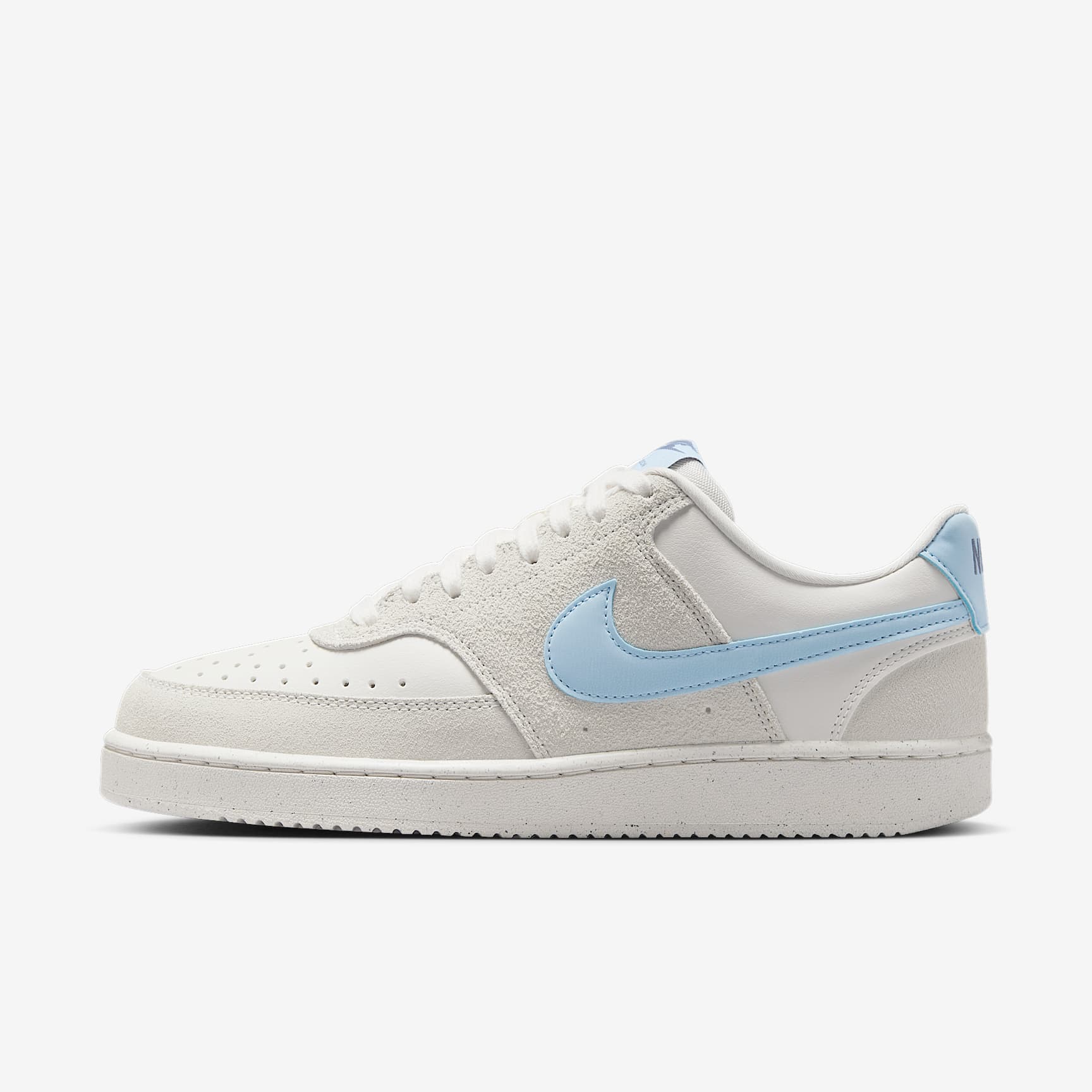 Nike Court Vision Low Schuh (Damen) – Phantom/Light Bone/Diffused Blue/Psychic Blue