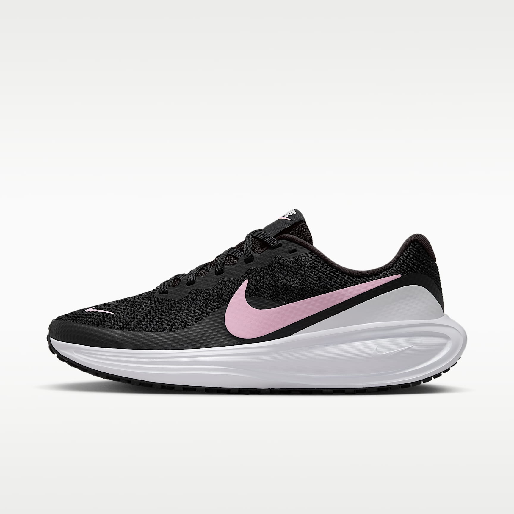 Nike Revolution 8 Straßenlaufschuh (Damen) – Schwarz/Weiß/Anthracite/Pink Foam