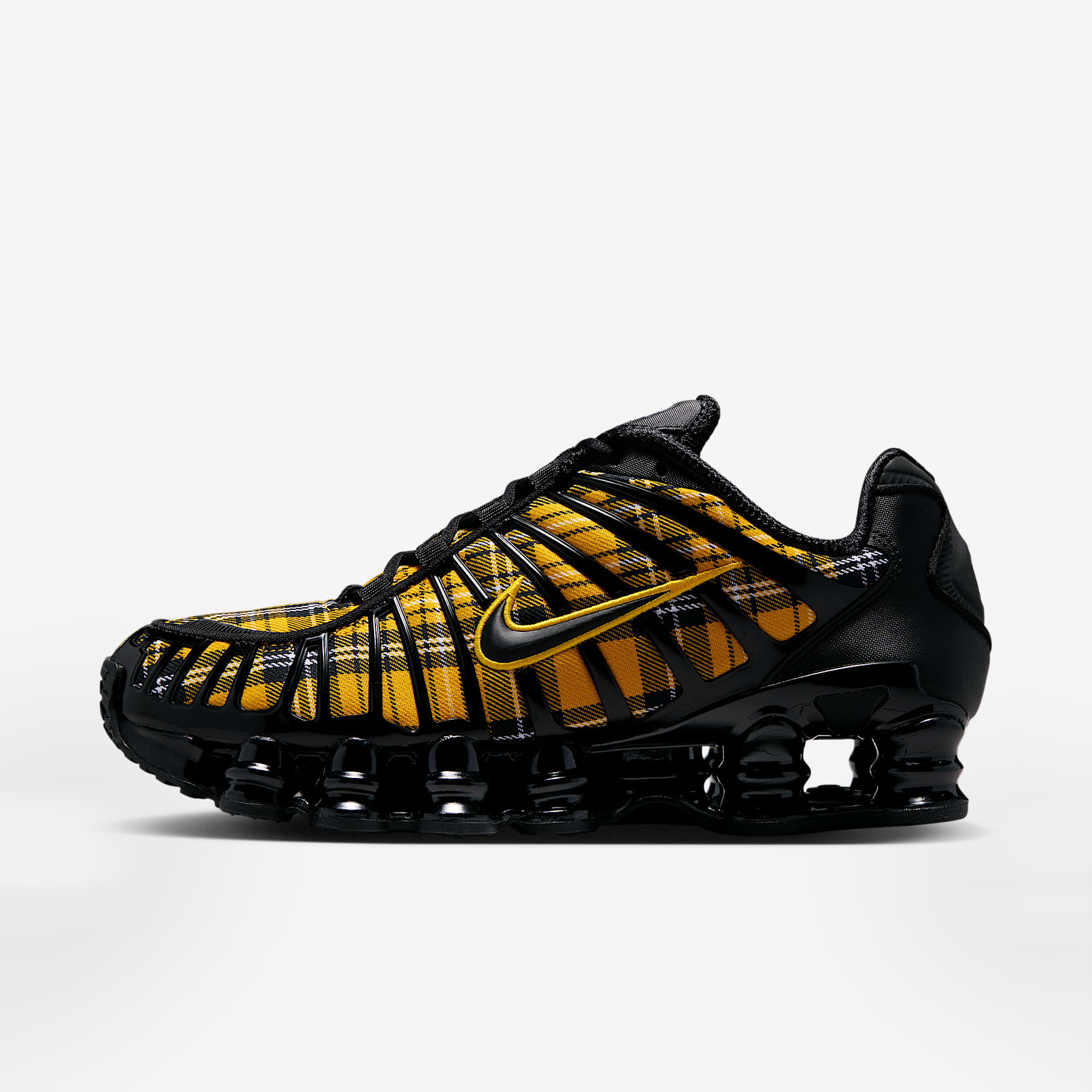 Nike Shox TL Schuh (Damen) – Schwarz/Weiß/Yellow Ochre/Schwarz