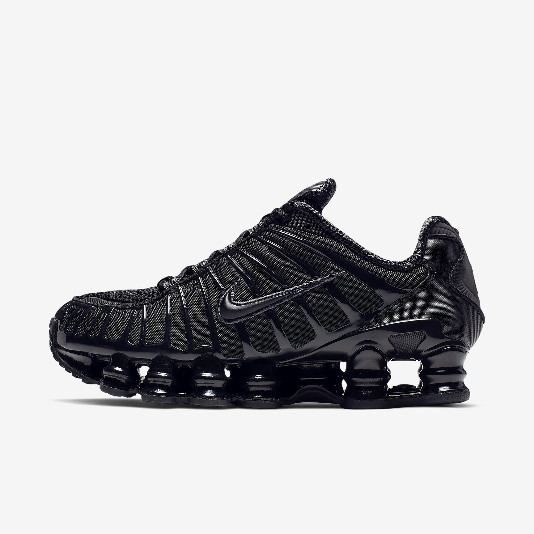 Nike Shox TL Schuh (Damen) – Schwarz/Metallic Hematite/Max Orange/Schwarz